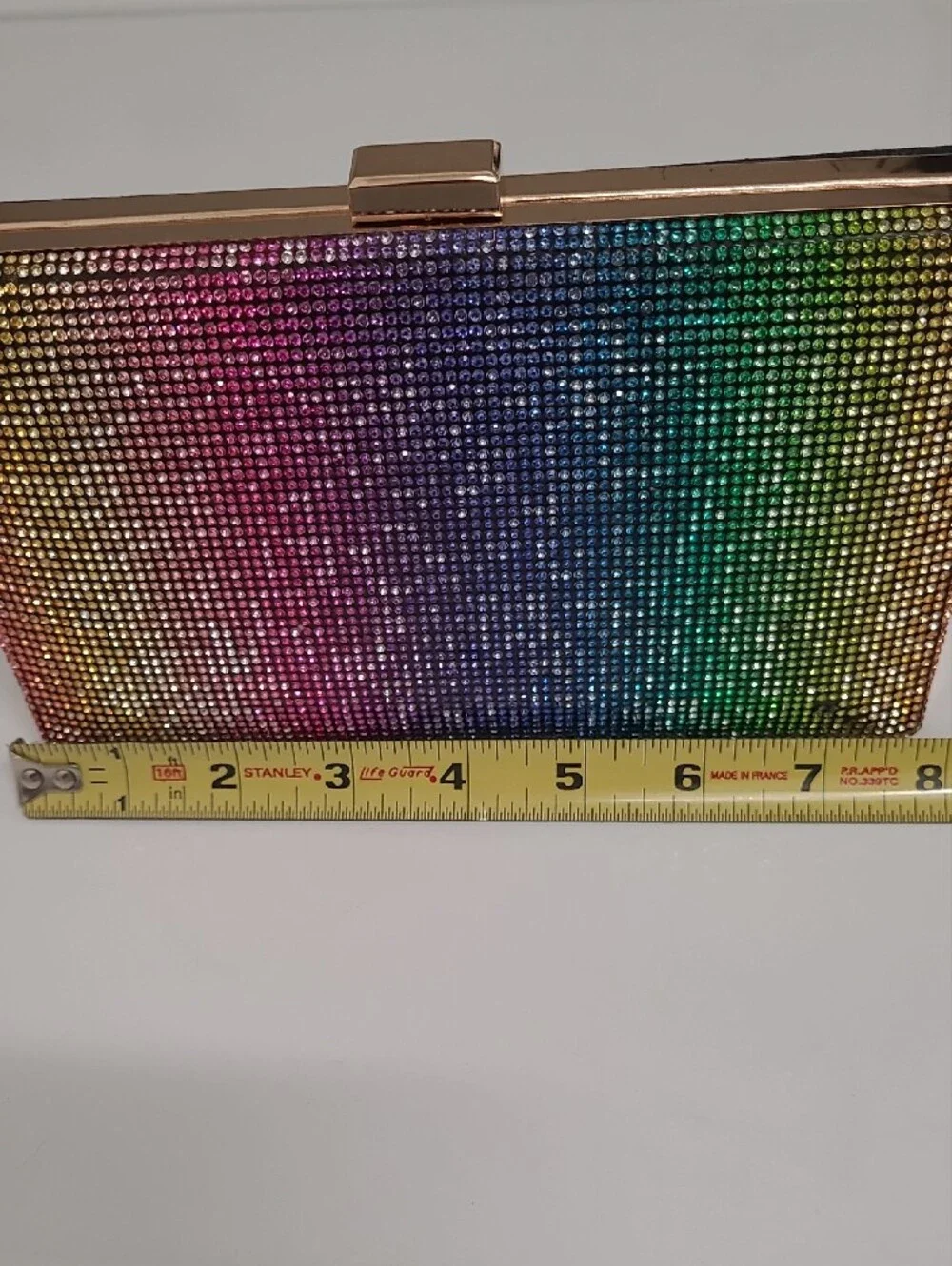 Vegan Rainbow Crystal Crossbody Bag